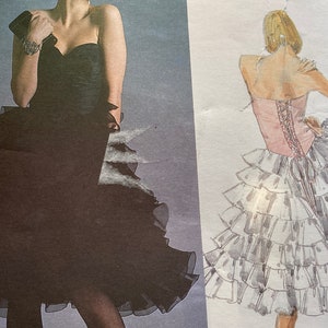 Vintage 1980s Vogue 1936, Belleville Sassoon, sewing pattern size 12 Bust 34 FF