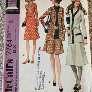 Vintage 1960s 70s Mccalls Sewing Pattern Choice - Etsy