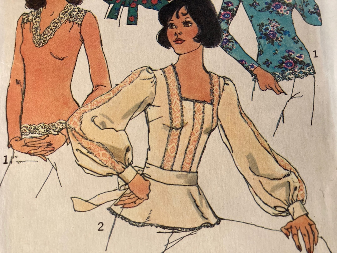 Simplicity 6727 Pattern Vintage 1970s Simplicity 6727 Sewing Pattern Size 12 Bust 34 or Size 14 ...