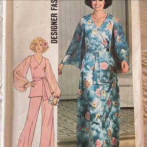Vintage 1970s simplicity 7259 skirt, pants and top Size 14 Bust 36 or size 18 Bust 40 FF