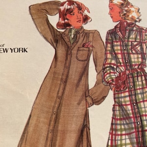 Vintage 1970s Butterick 5091 JONES NEW YORK sewing pattern size 10 Bust 32.5
