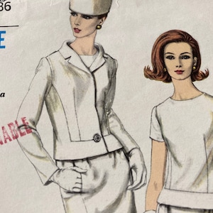 ヴィンテージ 1960 年代 Vogue 6552、縫製パターン サイズ 16 バスト 36