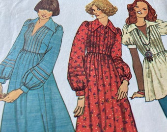 Vintage 1970s simplicity 7191 sewing pattern Size 6/8 Bust 30.5-32.5 or Size 10 Bust 32.5 or Size 12 Bust 34