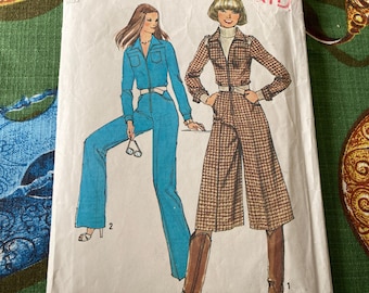 Vintage 1970-tals Simplicity 8153 sömnadsmönster storlek 12 byst 34 eller storlek 14 byst 36