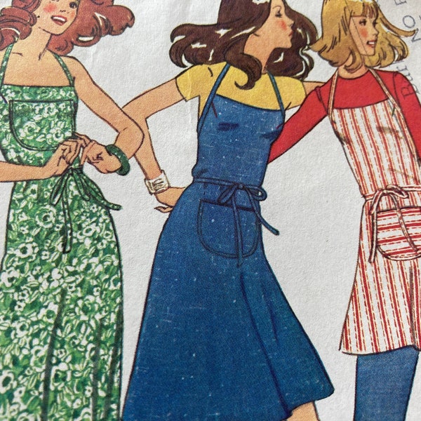 Simplicity Vintage Apron Pattern Etsy