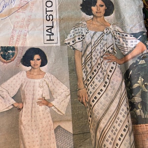 Vintage 1970s McCall’s 5103 Halston sewing pattern Size 12 Bust 34 FF