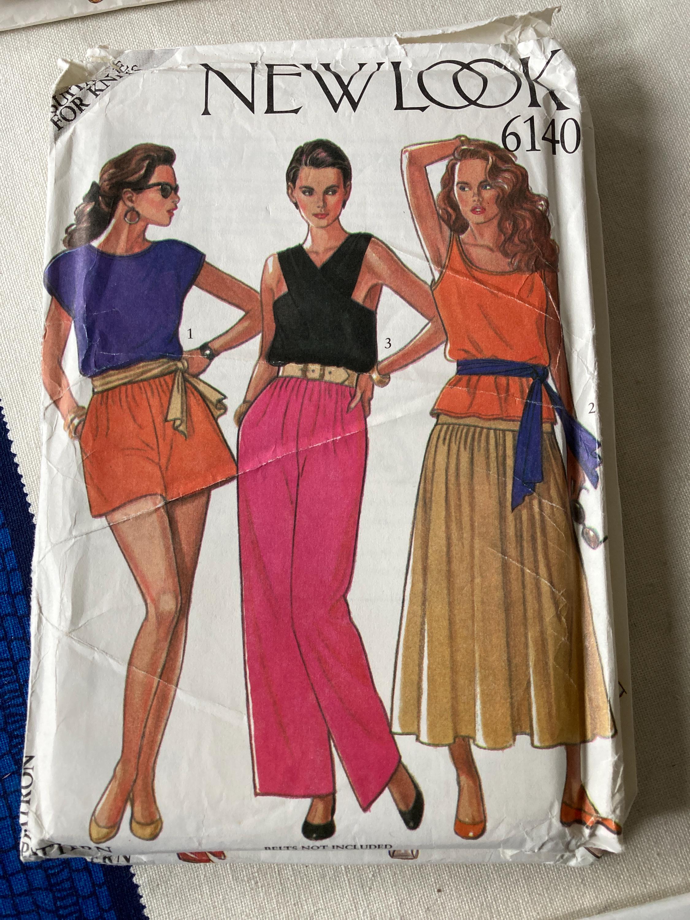My Favorite Patterns for Dressing　アンティーク Vintage 1980s New Look 6140 Sewing Pattern Size 8-18 FF - Etsy