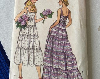 RARE 'Vintage 1970 Vogue 9744 Sewing Pattern Size 8 Bust 31.5