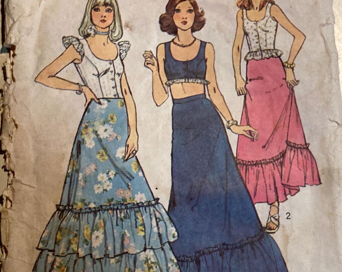 1970's Simplicity Child's Halter Top Pattern - Bust 30-32