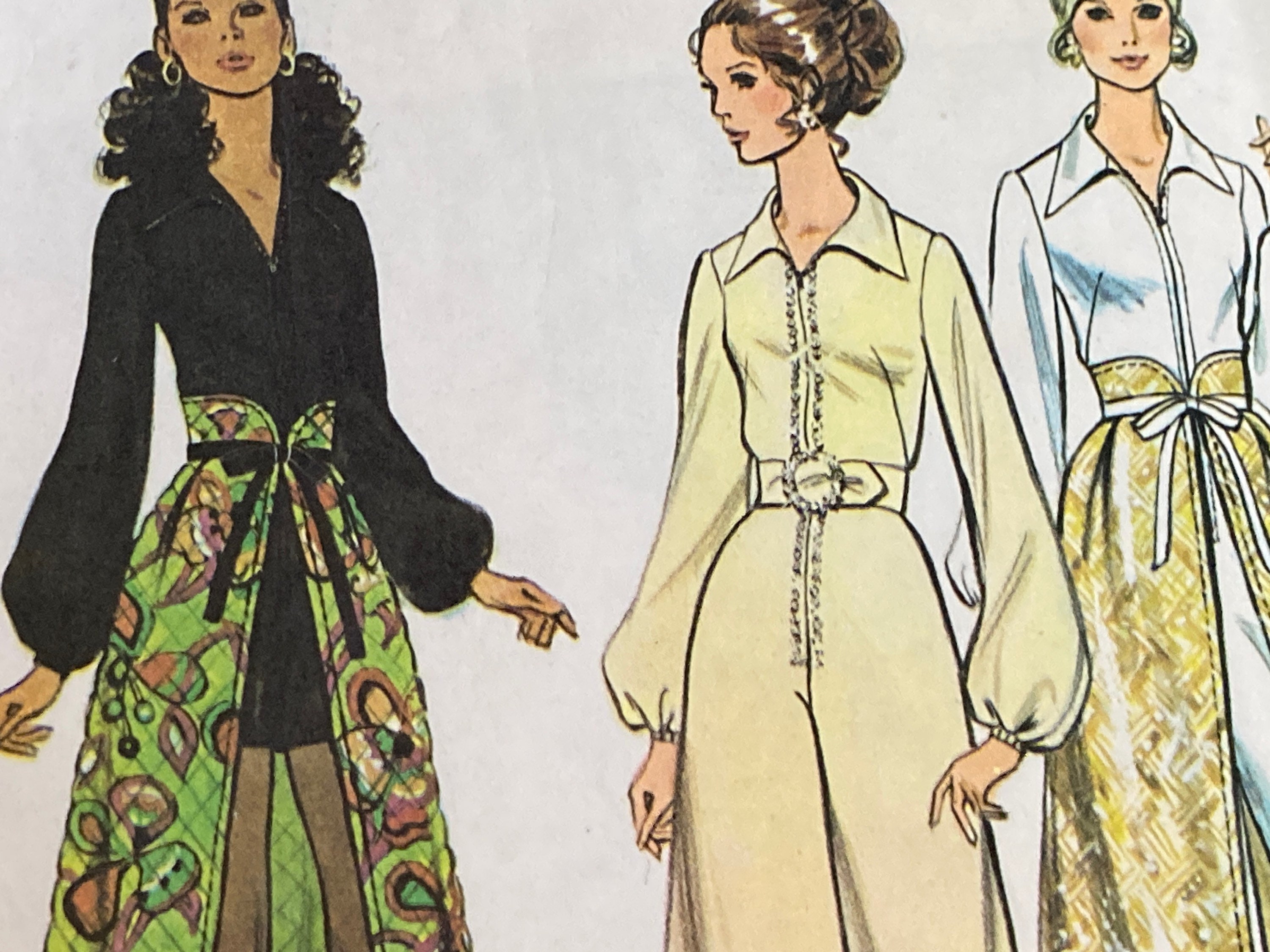 Vintage 1970s Mccalls 3013 Sewing Pattern Size 12 Bust 34 or