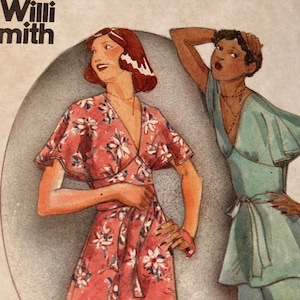 Vintage 1970s Butterick 4094 WILLI SMITH sewing pattern Size 16 Bust 38