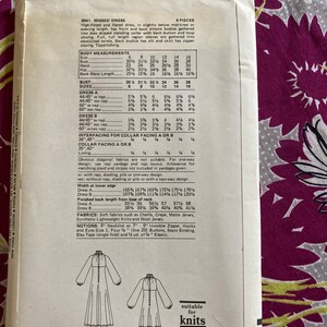 RARE Vintage 1970's Butterick 9041 Sewing Pattern Size 12 Bust 34 or ...
