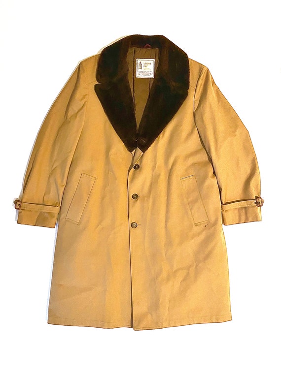 London Fog Trench Rain Coat leather Jackets Wool … - image 6