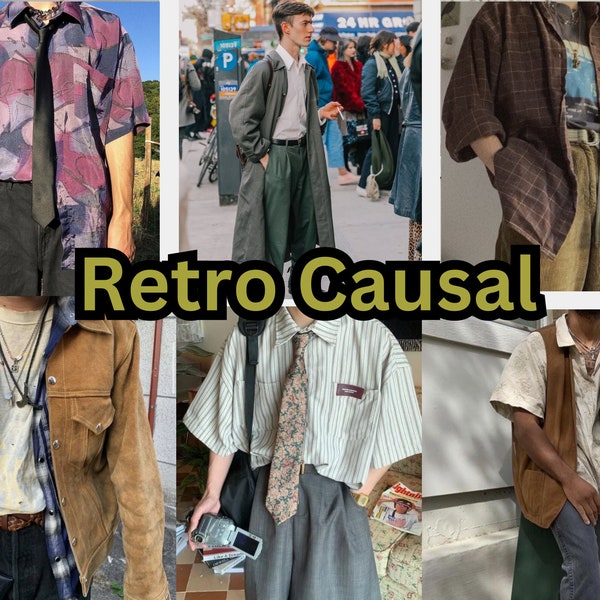 Vintage Retro Casual 80s 90s  School Academia Aesthetic Outfit Mystery Personal Style Bundle Box