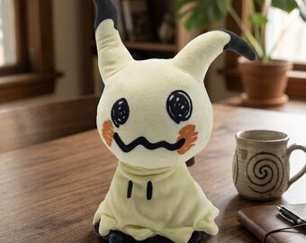 Pluszowy Mimikyu 22 cm | Pluszowy Kawaii Pokémon | Prezent dla gracza | Uroczy pluszowy duch | Dekoracja pokoju Otaku | Prezent urodzinowy