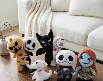 Pluszowy Jack Skellington - Anime Halloween The Nightmare Before Christmas Horror Dyniowy Szkielet Pluszowy 20 cm - 25 cm