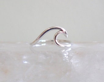 Wave Ring ~ Sterling Silver ~ Handcrafted