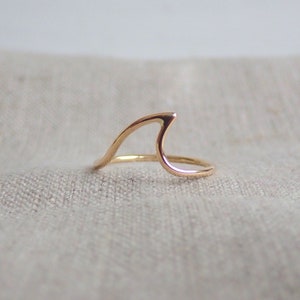 14kt. Solid Gold Shark Fin Ring//Handcrafted//Made to order//Minimalist Jewelry//Nautical