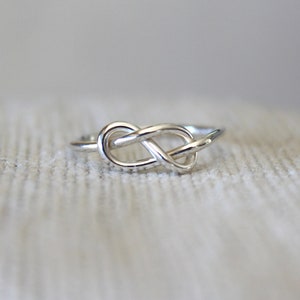 Figure 8 Knot Ring//Sterling Silver//Handcrafted made to order