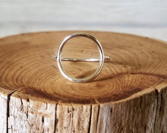 Full Circle Ring//Argentium Sterling Silver//Handcrafted//Made to order