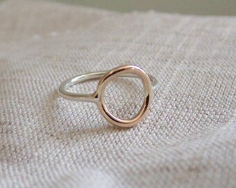 Full Circle Ring//argentium Sterling Silver//handcrafted//made - Etsy