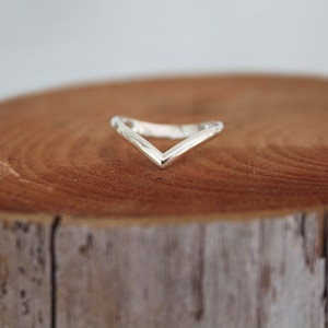 Chevron Ring// Sterling Silver//Handcrafted//Made to Order