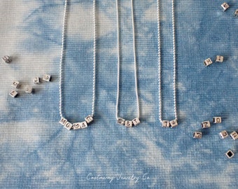 Friendship Necklace . Sterling Silver . Handcrafted Beads . Made to Order