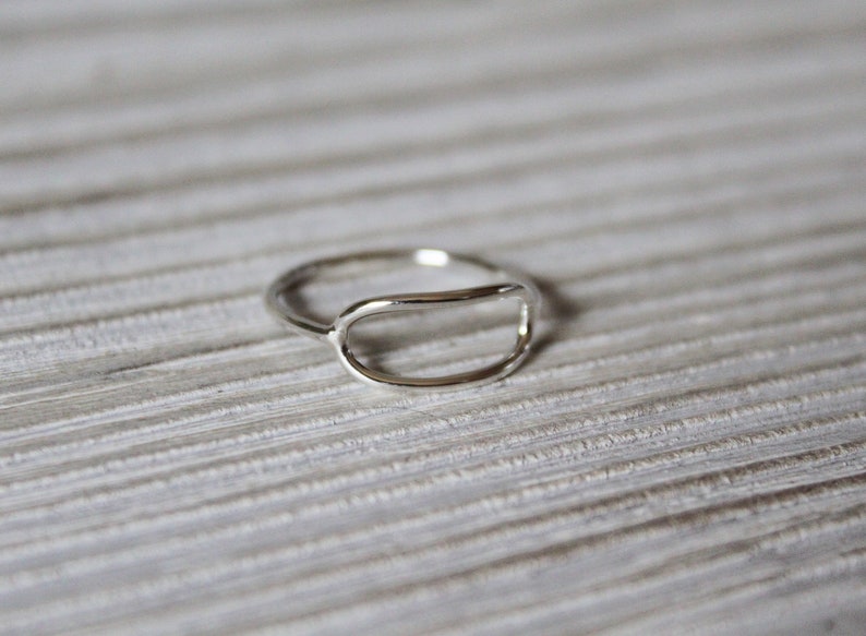 Oblong Ring//14kt Gold Filled or Sterling Silver//Handcrafted//Made to Order image 5