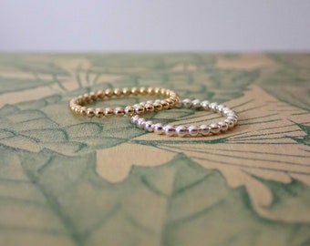 Dainty Beaded Band . Handcrafted