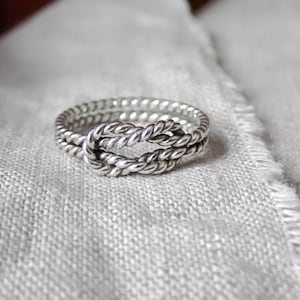 Sailor Knot Ring . Sterling Silver . Handcrafted