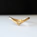 14kt Gold Filled Chevron Ring//Handcrafted//made to order//minimalist jewelry 
