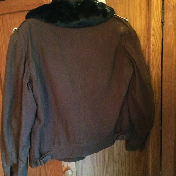 Piper-Military Field Jacket with Vintage Rhinestone b… - Gem