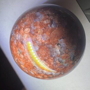 Orange Feldspar "Tangerine" Shift Knob, Smoky Quartz Shifter, Sunset Feldspar Custom Manual Shifter Ball, Gemstone Car Accessory, JDM Decor