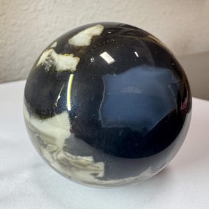 The Pyroclastic Flow Custom Stone Shift Knob - UV Reactive Volcanic Agate Shifter Ball for Manual or Automatic Transmission - Car Lover Gift