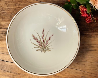 Vintage Universal Ballerina Gold Wheat Small Bowl USA Union Made 50s Rockabilly Mod Thanksgiving UNIUNI40