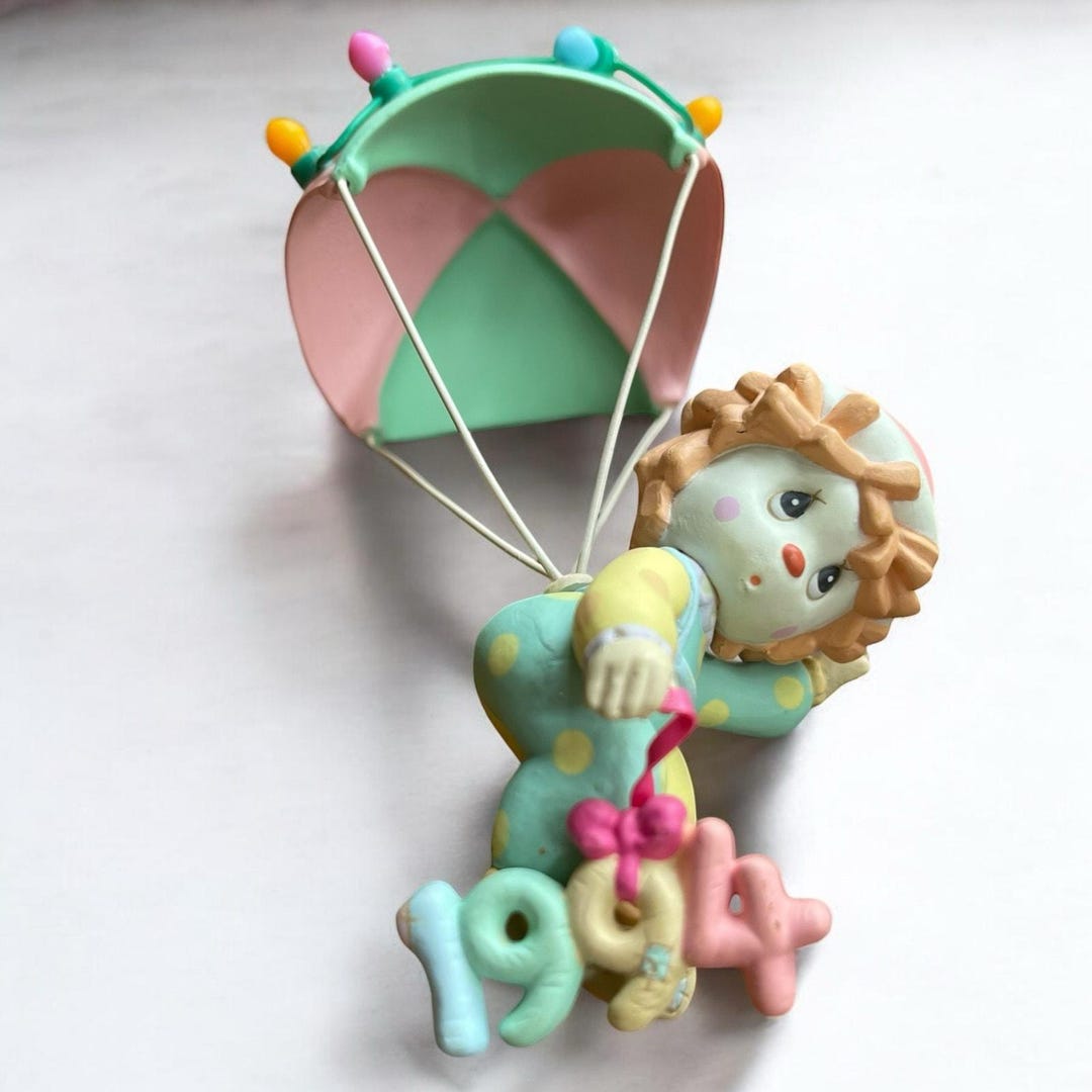 1994 Precious Moments "dropping in for the Holidays" Ornament Christmas ...