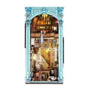 MiniCity Hemingway House Book Nook Kit | 700+ Piece DIY Bookshelf Insert