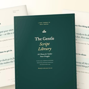 Handleiding voor driftbuien bij peuters | Zachte opvoedingsscripts, wat je in plaats daarvan kunt zeggen | 101 kalme zinnen, positieve discipline (printbare PDF-download)