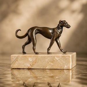 Vintage Greyhound Dog Statue - Etsy