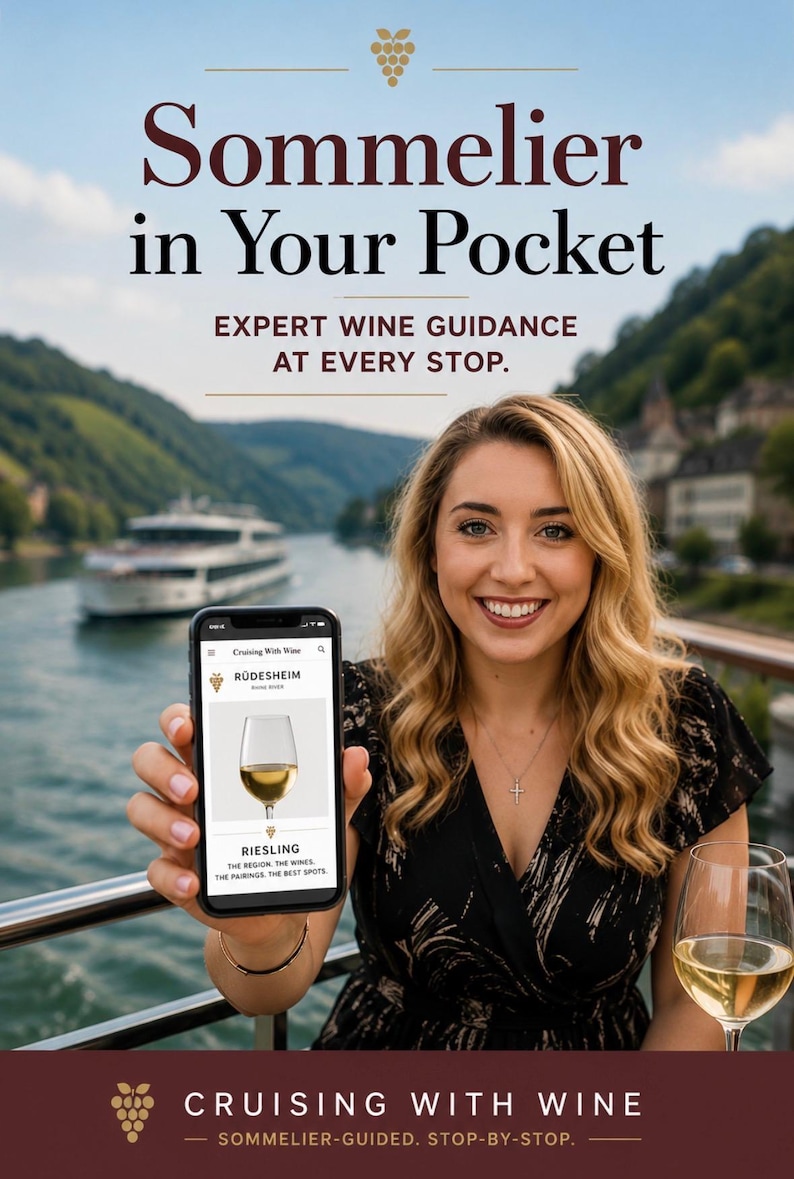 River Cruise Gift — Sommelier Wine Guide for European River Cruises, Bon Voyage, Retirement, Birthday image 9
