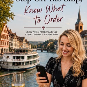 River Cruise Gift — Sommelier Wine Guide for European River Cruises, Bon Voyage, Retirement, Birthday image 1