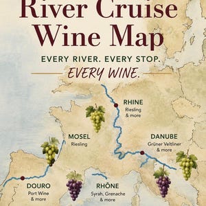 River Cruise Gift — Sommelier Wine Guide for European River Cruises, Bon Voyage, Retirement, Birthday image 3