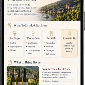 River Cruise Gift — Sommelier Wine Guide for European River Cruises, Bon Voyage, Retirement, Birthday image 7