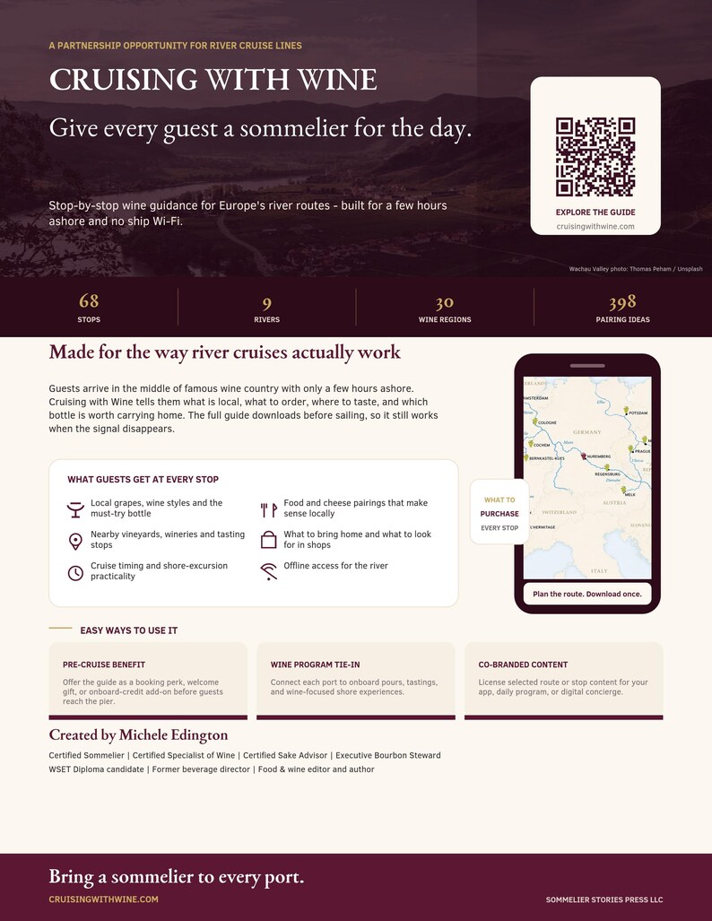 River Cruise Gift — Sommelier Wine Guide for European River Cruises, Bon Voyage, Retirement, Birthday image 11