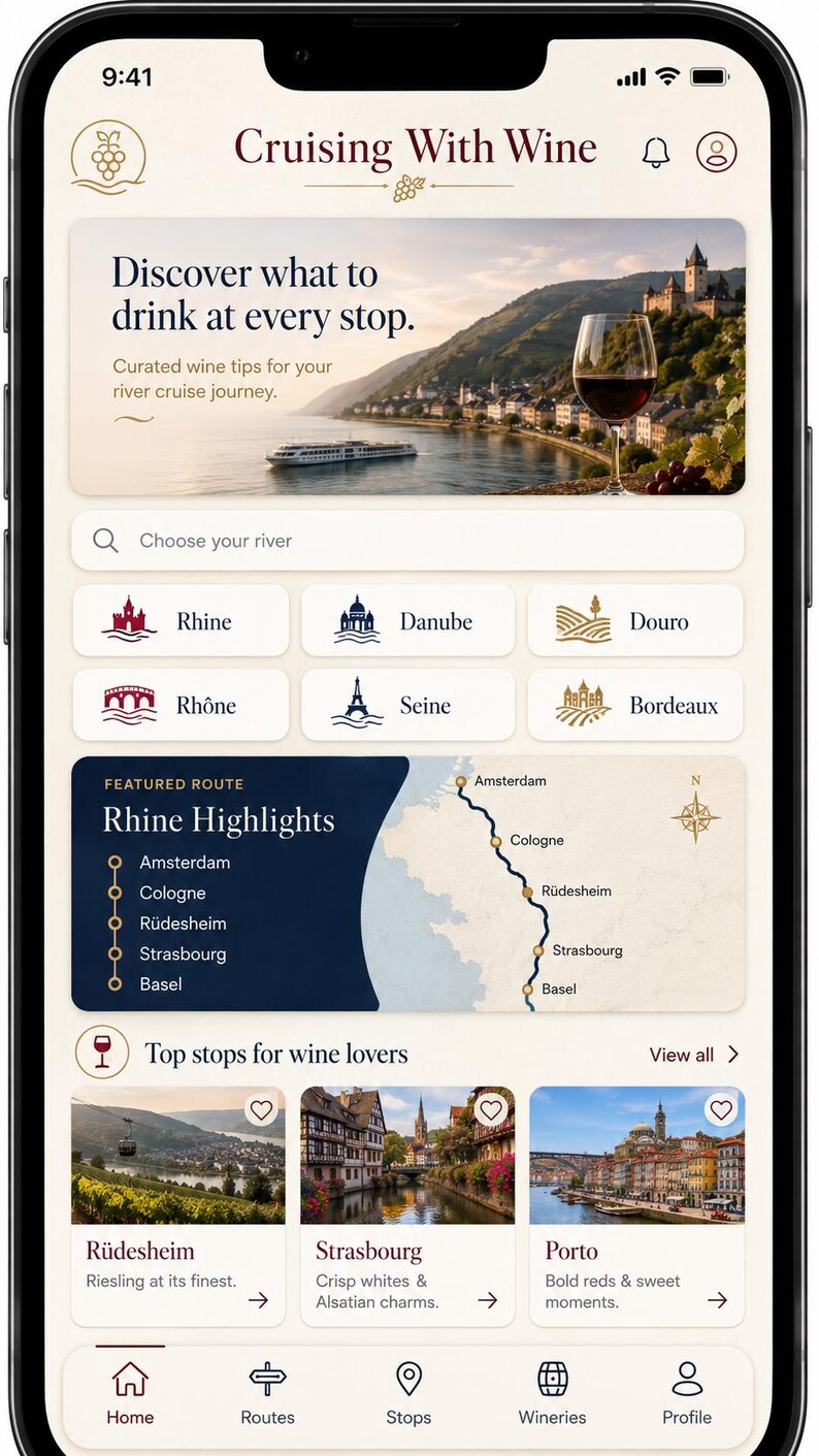 River Cruise Gift — Sommelier Wine Guide for European River Cruises, Bon Voyage, Retirement, Birthday image 8