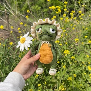 Newt Crochet Pattern, Amigurumi Frog PDF, Cute Grumpy Woodland Plushie, DIY Amphibian Toy, Easy Amigurumi Tutorial, Instant Download