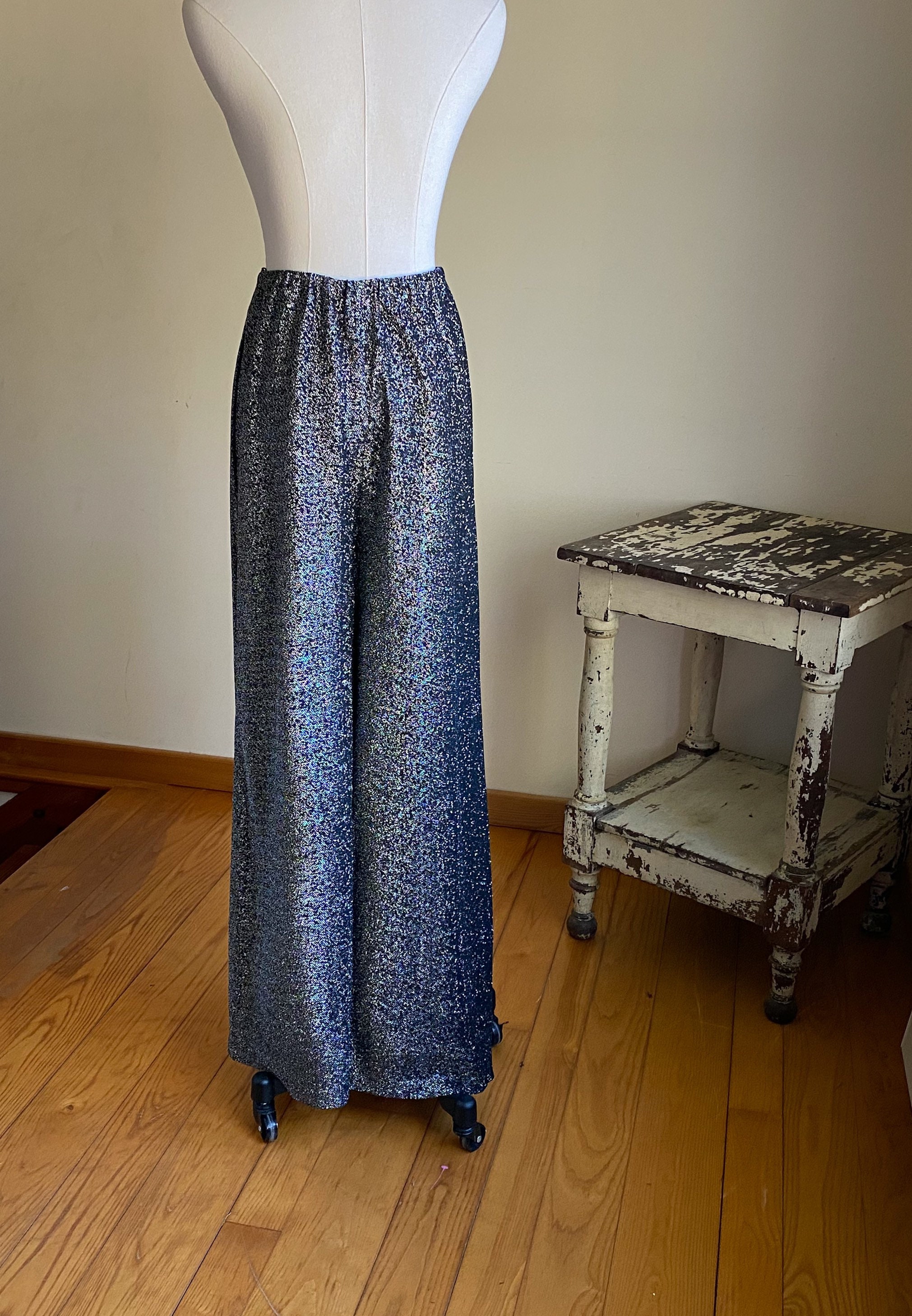 Silver High Waisted Sequin Party Pant | Fringe+Co – fringe co