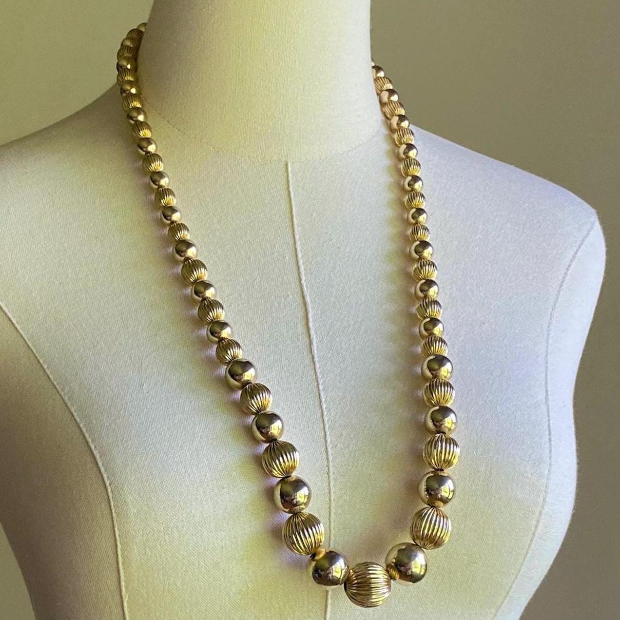 70s Gold Necklace - Etsy