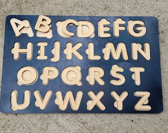 Abc Puzzle. Alphabet Puzzle. Laser cut files. SVG, CDR Glowforge, laser cut template, laser SVG, laser projects. Montessori puzzles