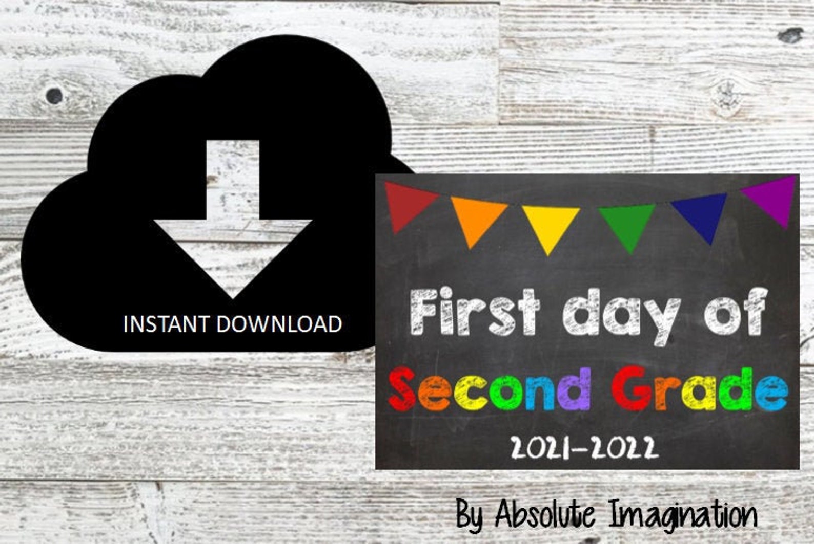 First Day Of Second Grade 2021 2022 2nd Grade Etsy